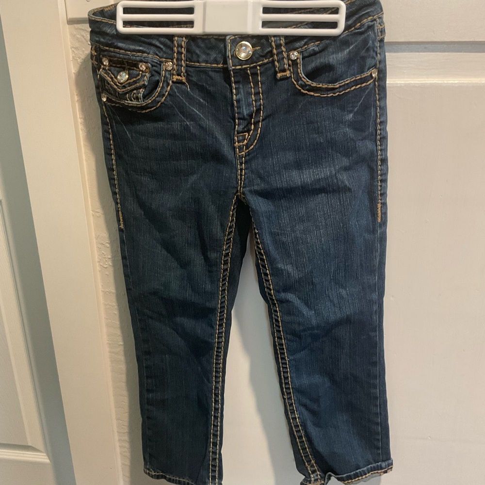 L.A. Idol Dark Blue Cropped Jeans